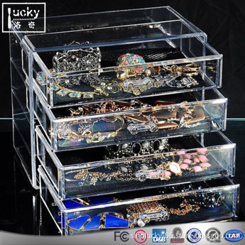 Custom Acrylic Jewelry and Cosmetic Storage Display Box